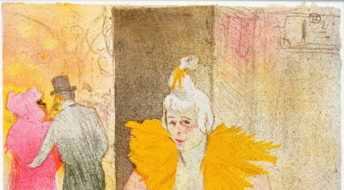 Henri de Toulouse-Lautrec, La clownesse assise, Mademoiselle Cha-U-Kao, 1896, litografia, tavola 1 della serie Elles, Bibliothèque Nationale de France, Parigi