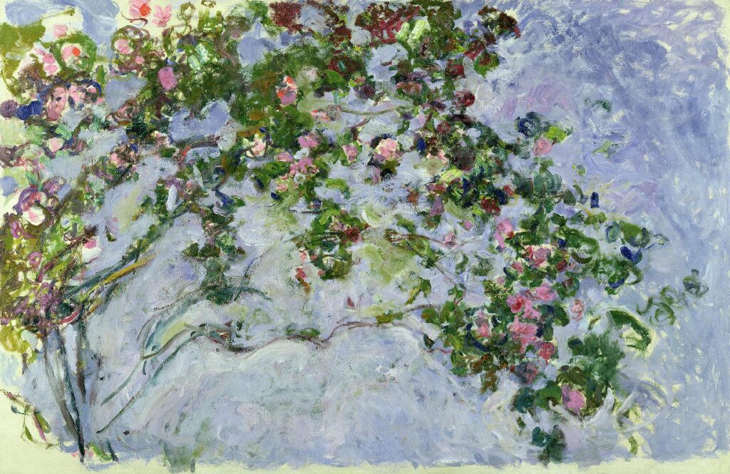 Claude Monet (1840-1926) Le rose, 1925-1926 Olio su tela, 130x200 cm Parigi, Musée Marmottan Monet, lascito Michel Monet, 1966 Inv. 5096 © Musée Marmottan Monet, Académie des beaux-arts, Paris